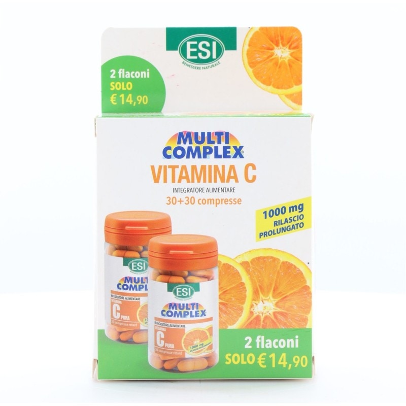 ESI Vitamina C Pura Retard - Integratore Sistema Immunitario, 60 Compresse