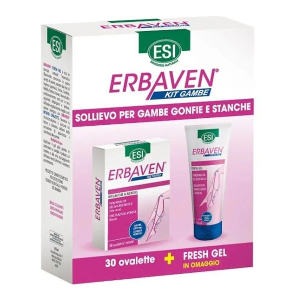 ESI Kit Erbaven Promo 30 Ovalette + Gel Rinfrescante per Gambe Leggere