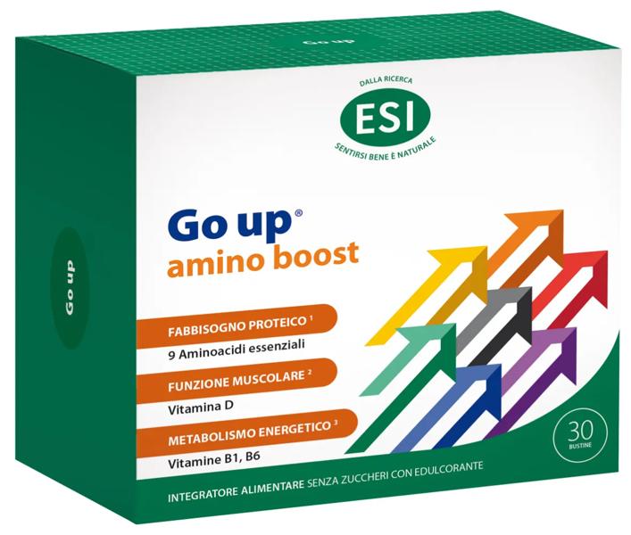 ESI Go Up Amino Boost 30 Bustine Integratore Aminoacidi Energia e Recupero