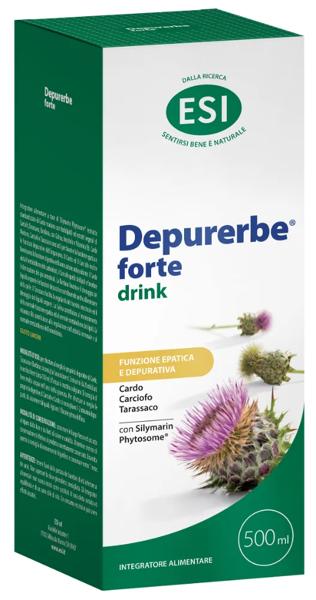 ESI Depurerbe Forte Drink 500 ml Depurativo Fegato Diuresi e Detox Organismo