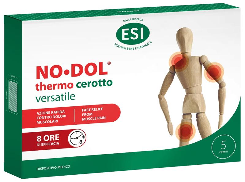 ESI No Dol Thermo Cerotto Versatile per Dolori Muscolari 5 Pezzi