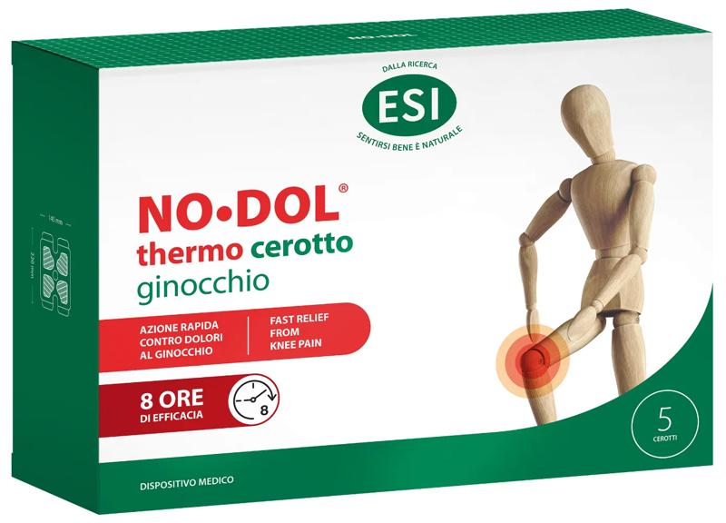ESI No Dol Thermo Cerotto Ginocchio Contro Dolori Articolari 5 Pezzi