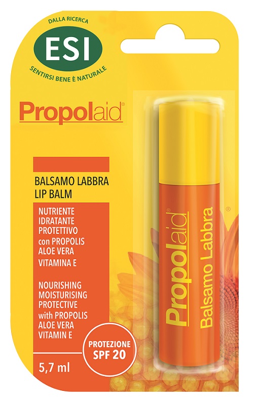 Esi Propolaid Balsamo Labbra al Miele Azione Idratante Nutriente e Protettiva da Sole e Vento