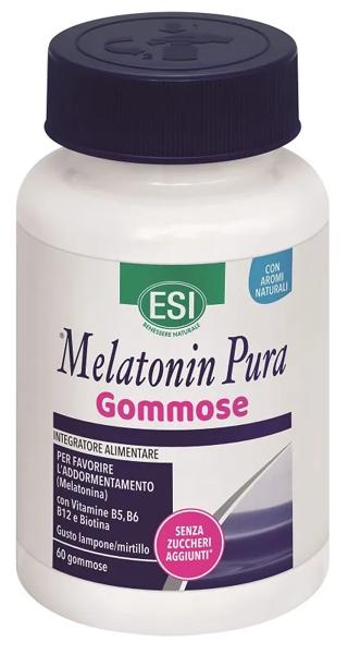 Esi Melatonin Pura Integratore per Sonno e Jet Lag 60 Gommose