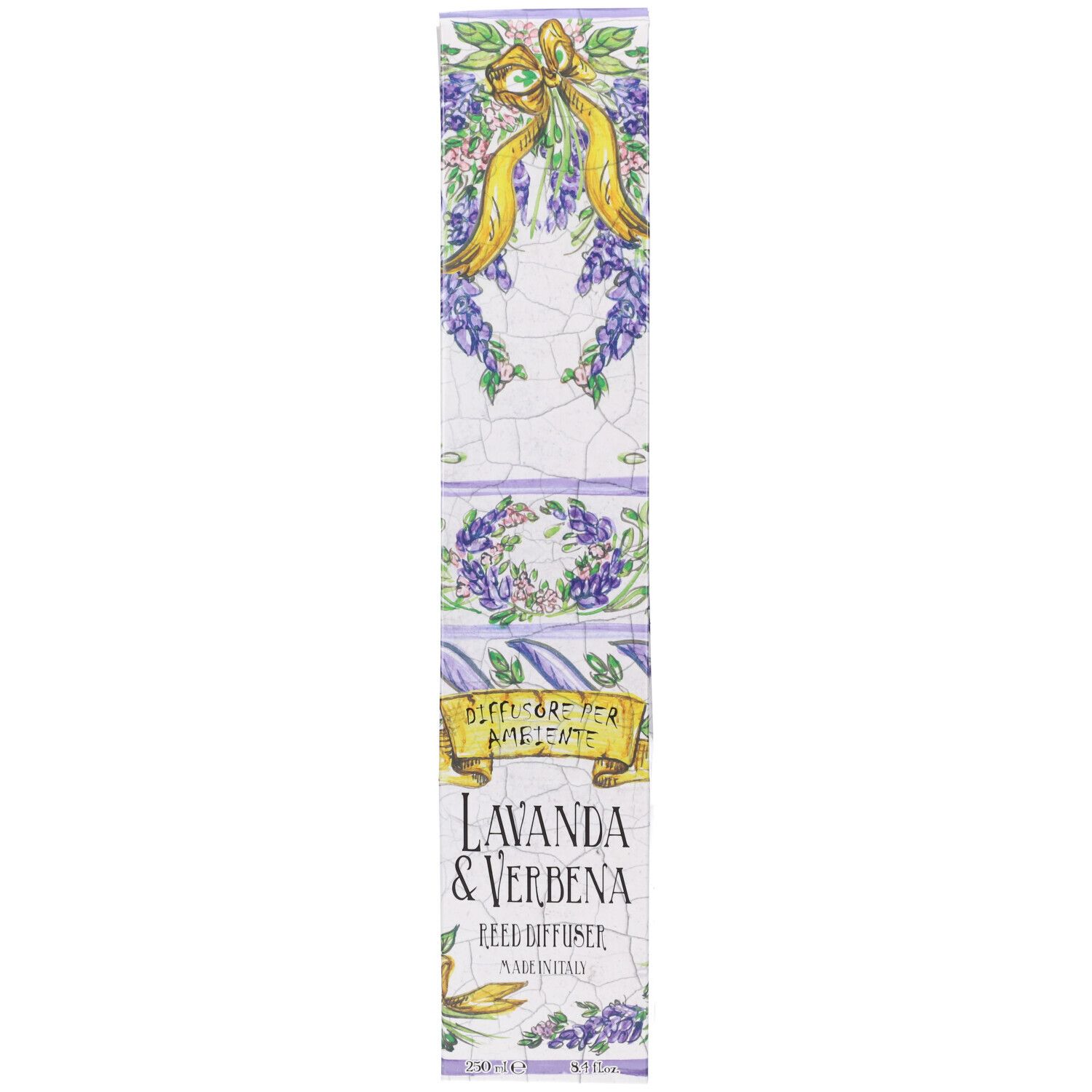Rudy Profumi Le Maioliche Diffusore per Ambiente Lavanda & Verbena 250 ml Profumo