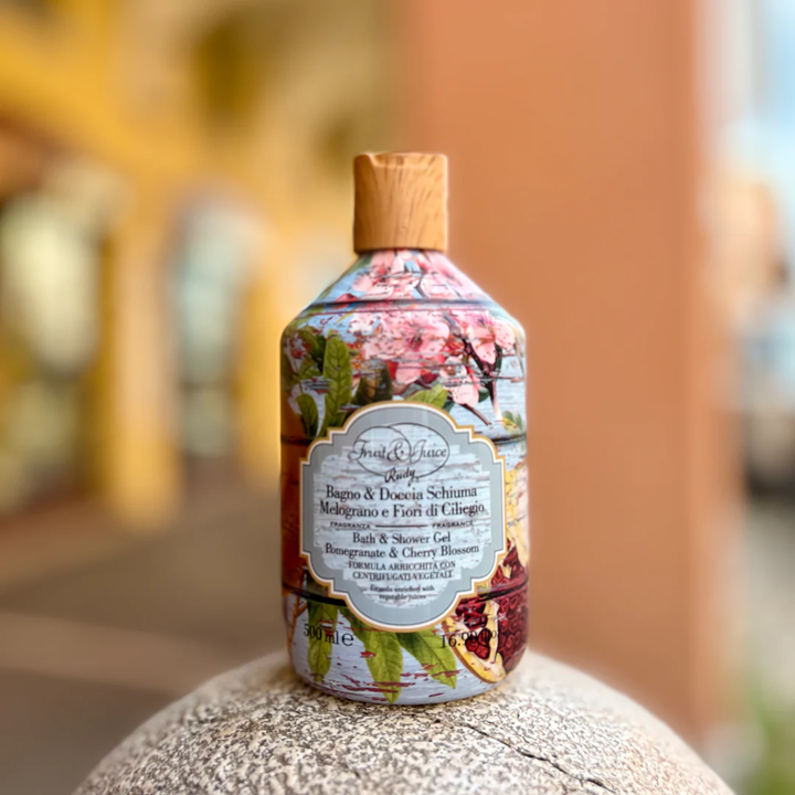 Rudy Profumi Bagno & Doccia Schiuma Fruit&Juice Melograno e Fiori di Ciliegio 500 ml da bagno