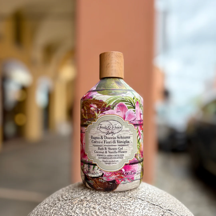 Rudy Profumi Fruit&Juice Bagno & Doccia Schiuma Cocco e Fiori di Vaniglia 500 ml da bagno — confronto prezzi