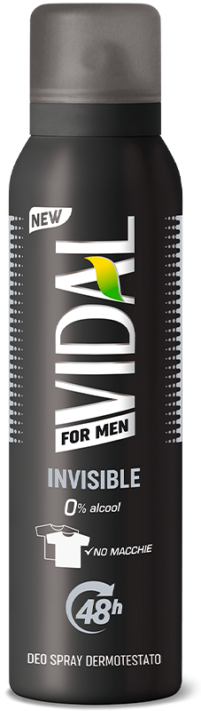 VIDAL - For Men Invisible - Deodorante Spray 150 ml