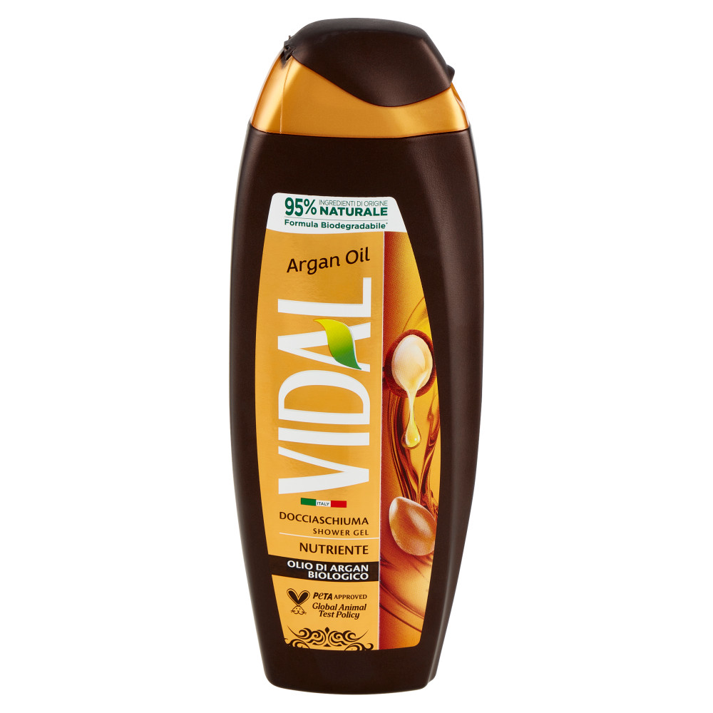 VIDAL - Argan Oil - Bagnodoccia Nutriente - Olio Di Argan Biologico 250 Ml