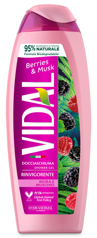 VIDAL - Berries & Musk - Docciaschiuma rinvigorente Mora e Muschio 250 ml — confronto prezzi