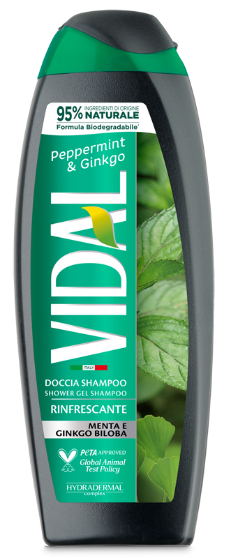VIDAL - Peppermint & Ginkgo - Docciaschiuma rinfrescante Menta e gingko Bilboa 250 ml — confronto prezzi