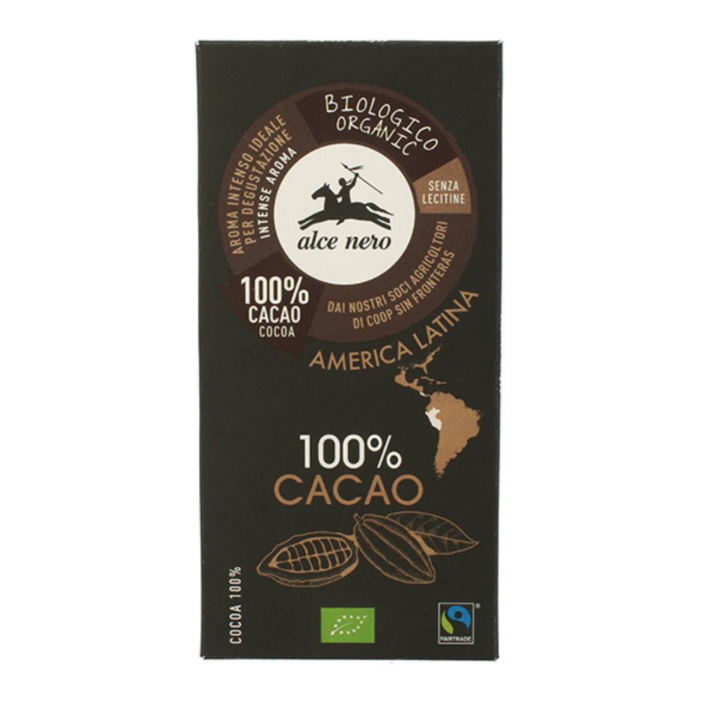 Tavoletta cioccolato extrafondente bio 100% cacao 50 g