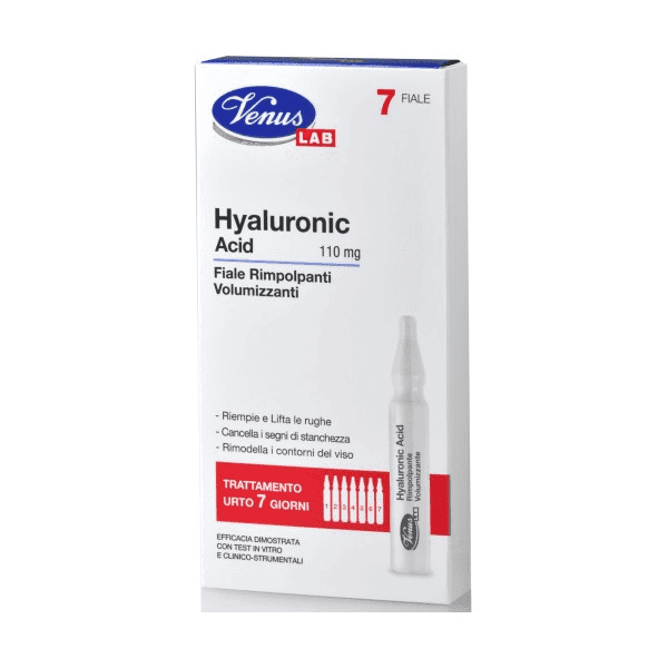 Venus Lab Hyaluronic Acid Trattamento Urto 7 Giorni Fiale Rimpolpanti Volumizzanti 7 Fiale