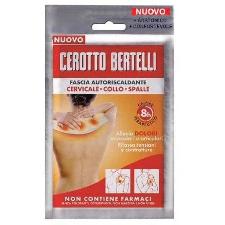Cerotto Bertelli Fascia Autoriscaldante Cervicale-Collo-Spalle 1 pz Fasciatura