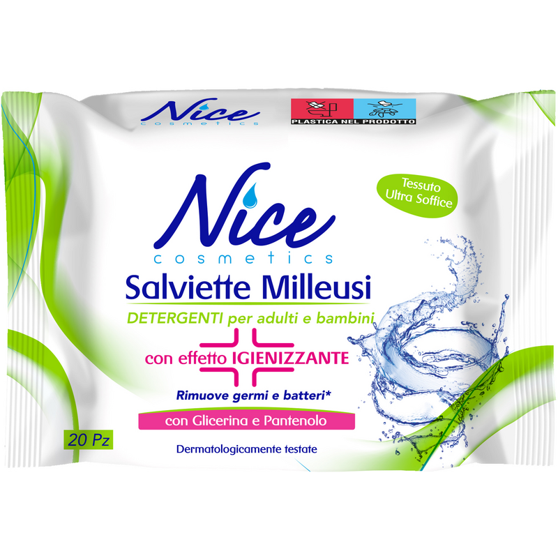 Fria - 20 Salviette Milleusi Detergenti