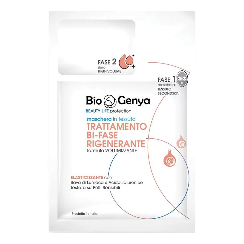 Biogenya Maschera in Tessuto Trattamento Bi-Fase Rigenerante