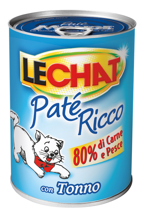 LECHAT GATTO PATE' TONNO AL NATURALE 400GR (lattina)