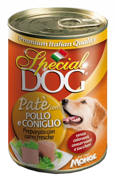 SPECIAL DOG CANE PATE' POLLO CONIGLIO 400GR (lattina) — confronto prezzi