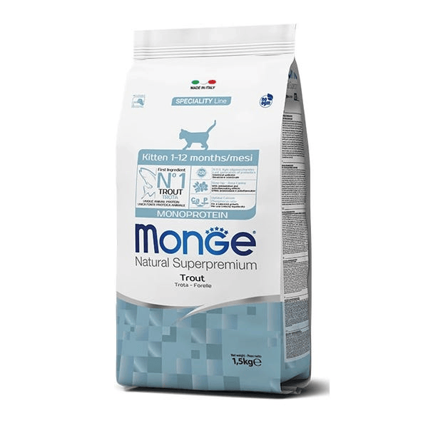 Monge Trota Monoprotein Cibo Secco Gatti Cuccioli 1-12 Mesi Sacco 400G — confronto prezzi