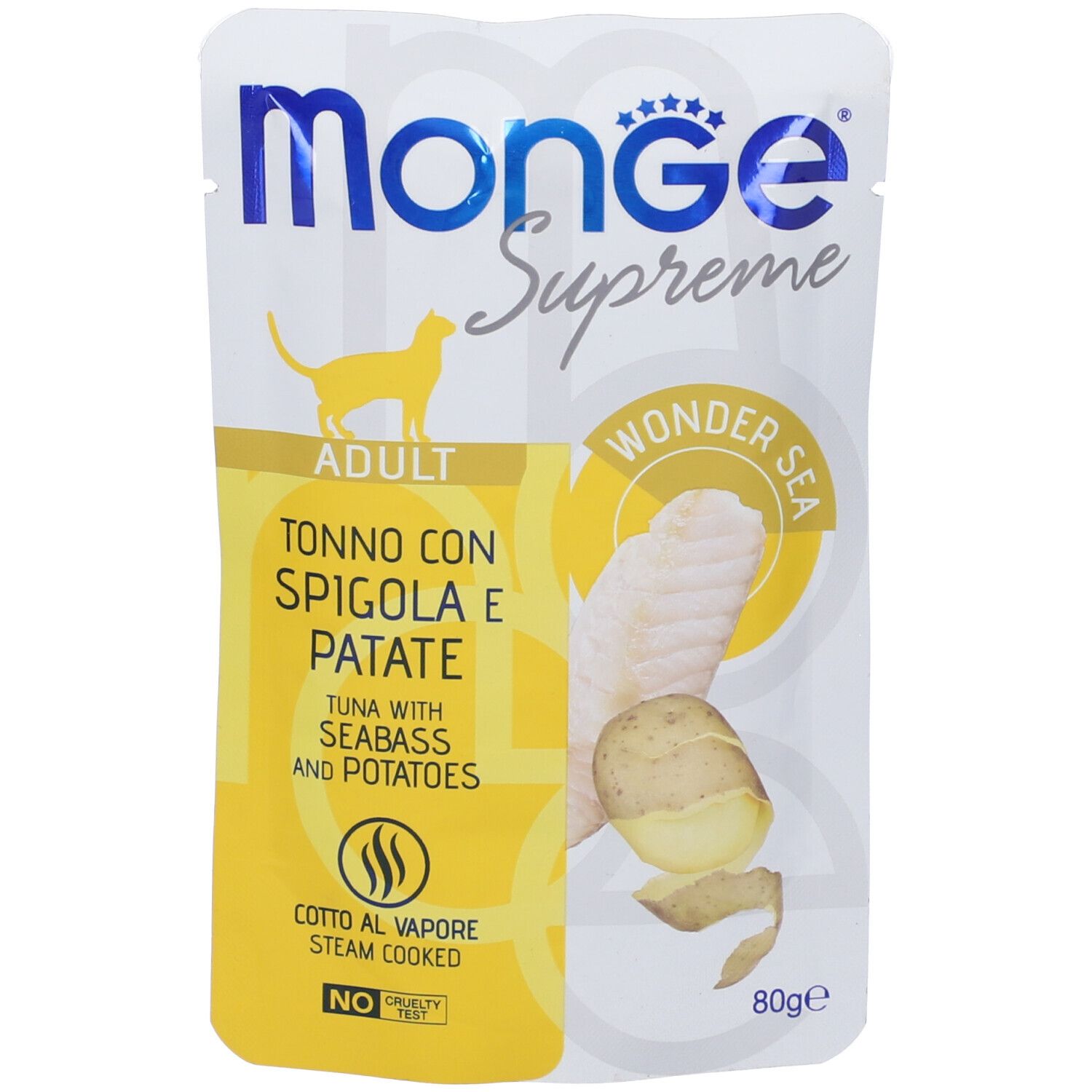 Monge buste supreme adult tonno spigola patate 80 g