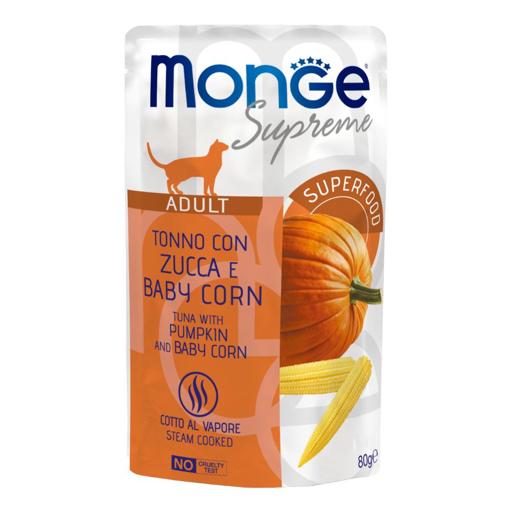 Monge Supreme Adult Tonno Con Zucca e Baby Corn Gatti Adulti 80 g Mangime — confronto prezzi