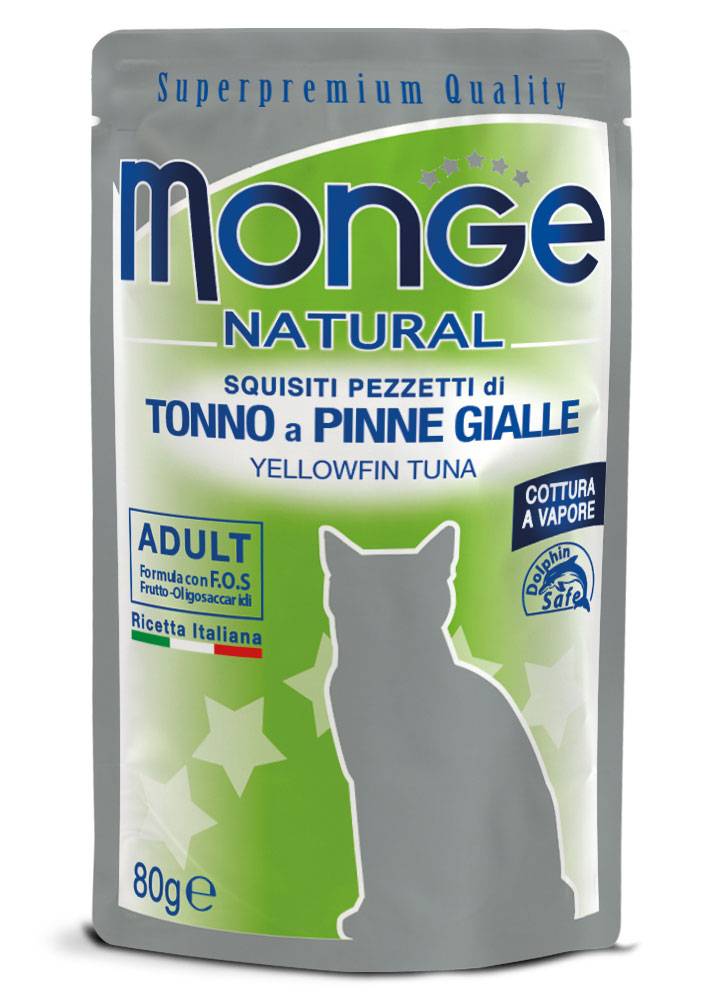 Monge Gatto Natural Busta Adulto Tonno Del Pacifico 80 Gr