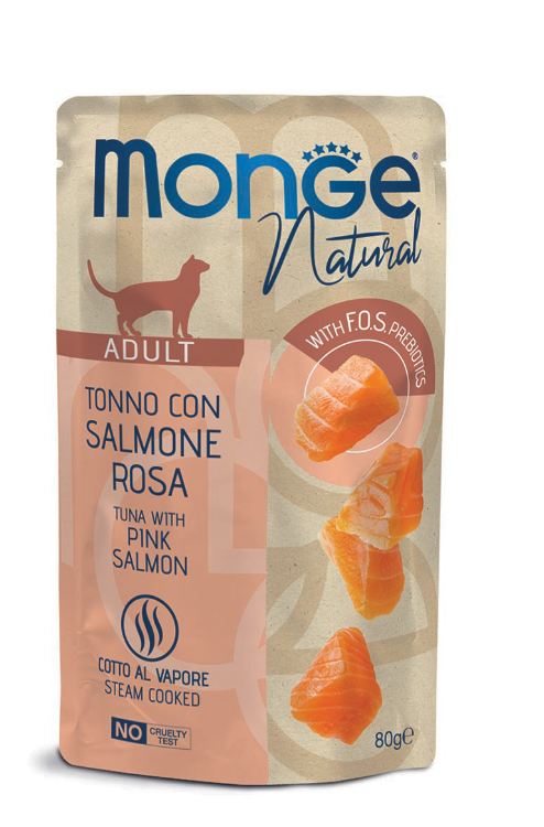 Monge Natural Superpremium Tonno con Salmone, 80 g