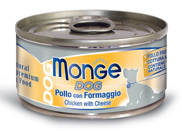 Monge Cane Natural Lattina Adulto Pollo &amp; Formaggio 95 Gr