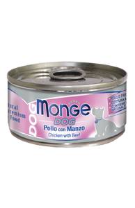 Monge Cane Natural Lattina Adulto Pollo &amp; Manzo 95 Gr