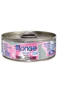 Monge Gatto Jelly Lattina Adulto Pezzi Di Tonno &amp; Acciughine 80 Gr