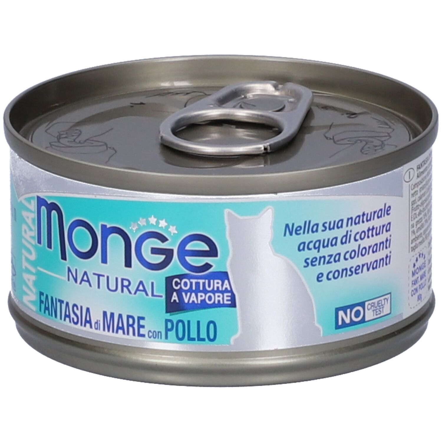 Monge Natural Fantasia Di Mare Con Pollo Mangime Complementare per Gatti Adulti 80 g