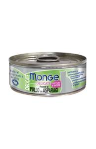 Monge Gatto Delicate Lattina Adulto Pezzetti Di Pollo &amp; Asparagi 80 Gr