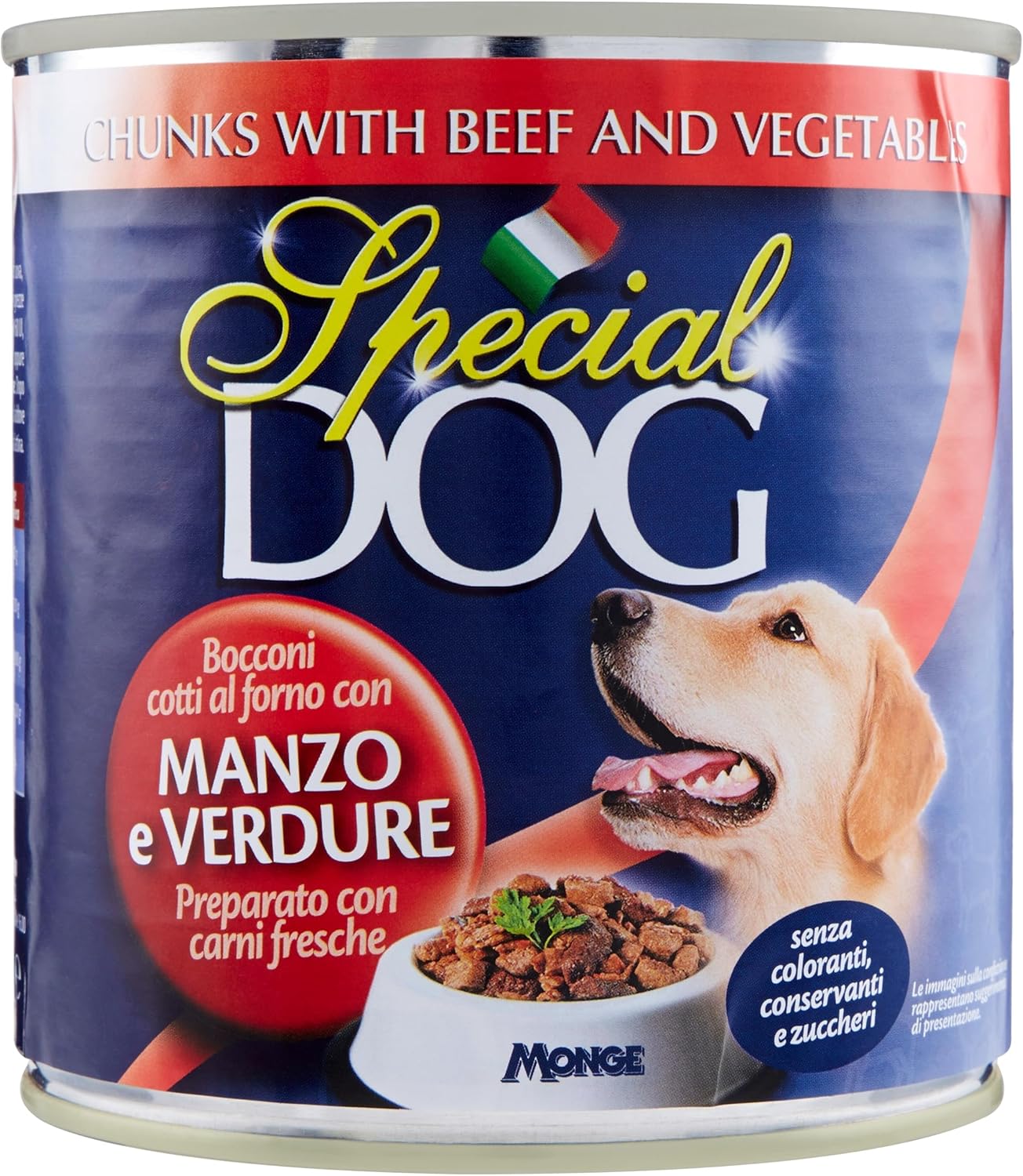 Special Dog Bocconi con Manzo e Verdure Lattina, 720 g