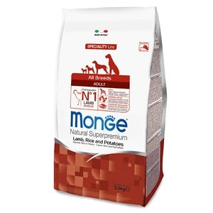 Monge All Breeds Agnello Con Riso E Patate Adult Monoprotein 12000 g Mangime