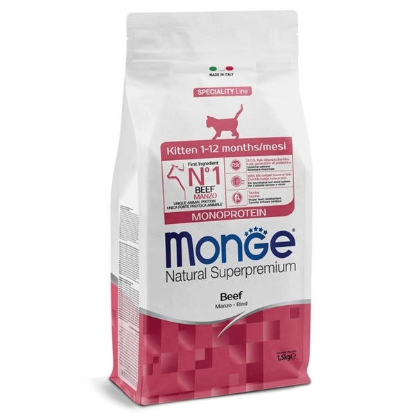 Monge Monoprotein Crocchette Di Manzo Per Gattini 400 G