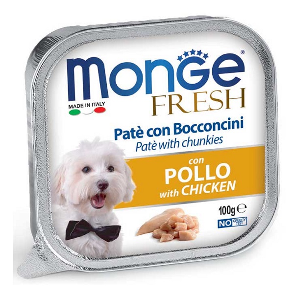 Monge Cane Fresh Vaschetta Adulto Pollo 100 Gr