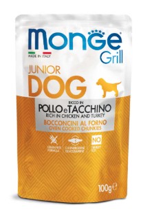 Monge Cane Grill Busta Junior Pollo & Tacchino 100 Gr — confronto prezzi
