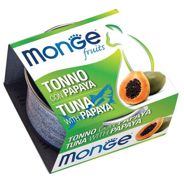 Monge Fruits Tonno Con Papaya Gatti Adulti 80 g Mangime — confronto prezzi