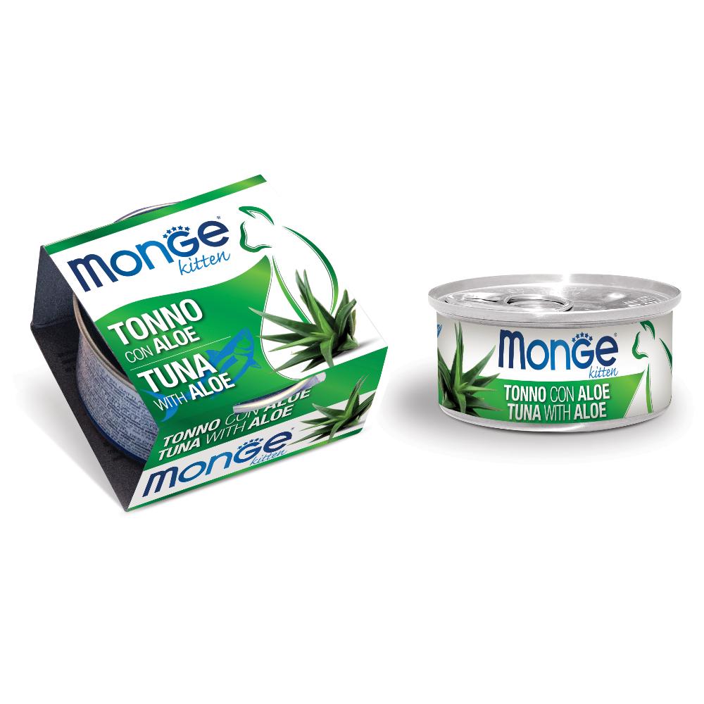 Monge Gatto Fruits Lattina Adulto Tonno &amp; Aloe 80 Gr