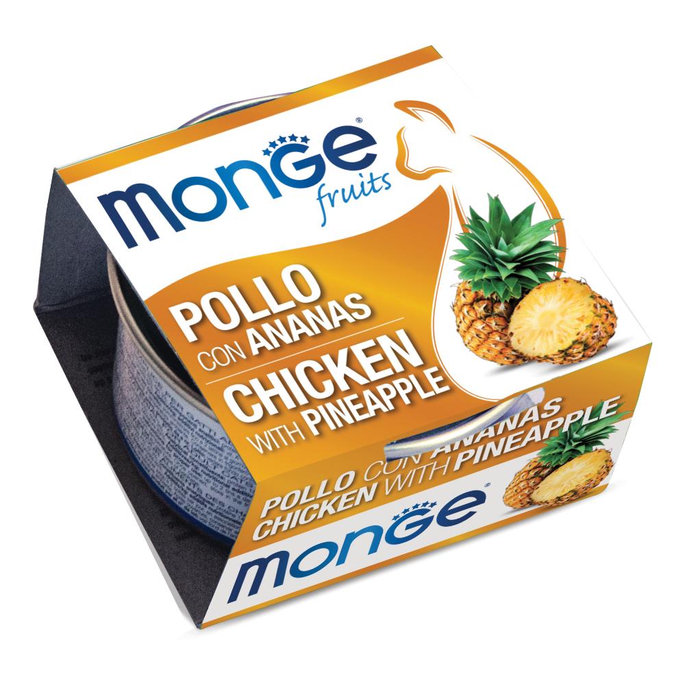 Monge Fruits Pollo Con Ananas Gatti Adulti 80 g Mangime