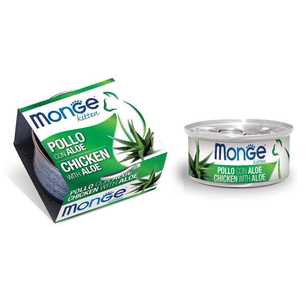 Monge Gatto Fruits Lattina Kitten Pollo &amp; Aloe 80 Gr
