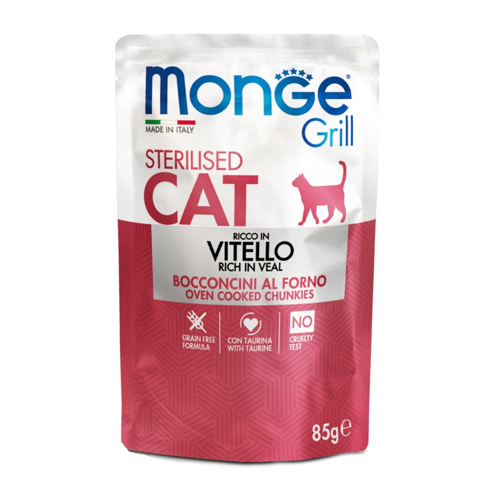 Monge Grill Sterilized per Gatti con Vitello 85 g Mangime