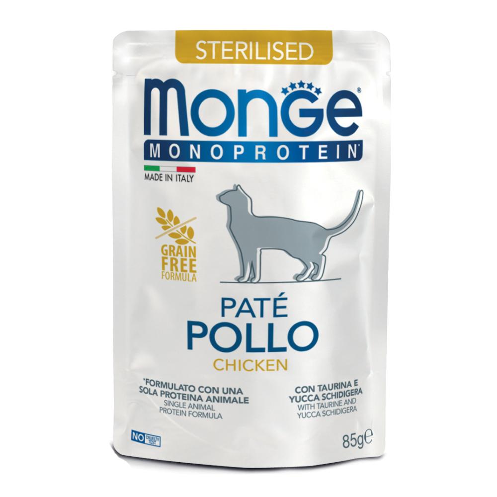 Monge Monoprotein Paté Pollo Gatti Sterilizzati 85 g Mangime