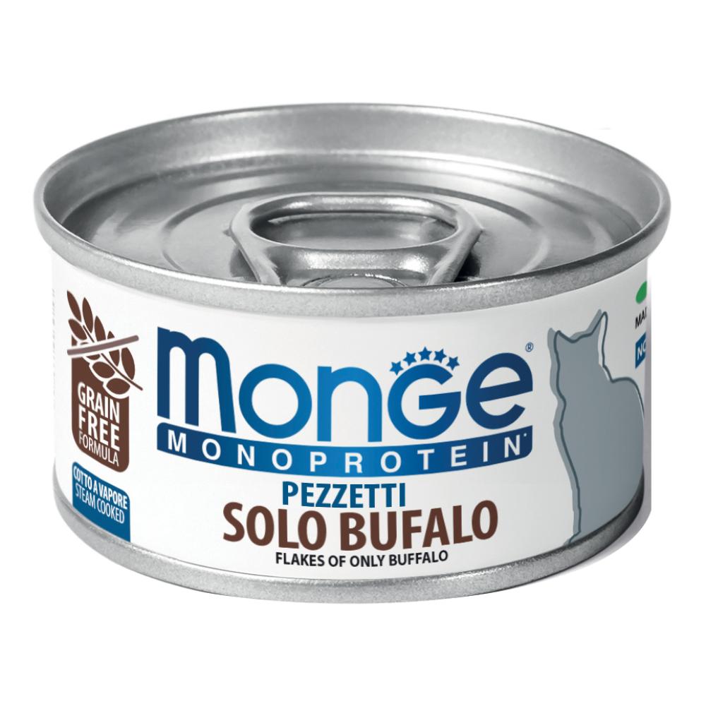 Monge Monoprotein Pezzetti Solo Bufalo 80 g Mangime