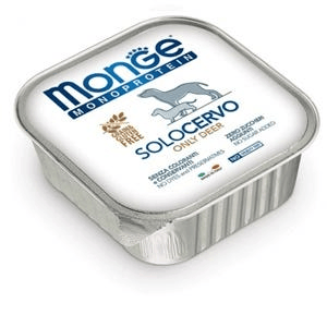 Monge Monoprotein Solo Cervo Cibo Umido Per Cani Adulti 150G