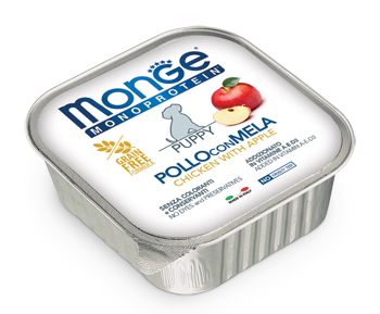 Monge Monoprotein Puppy Pollo Con Mela Cibo Umido Per Cani Cuccioli 150G
