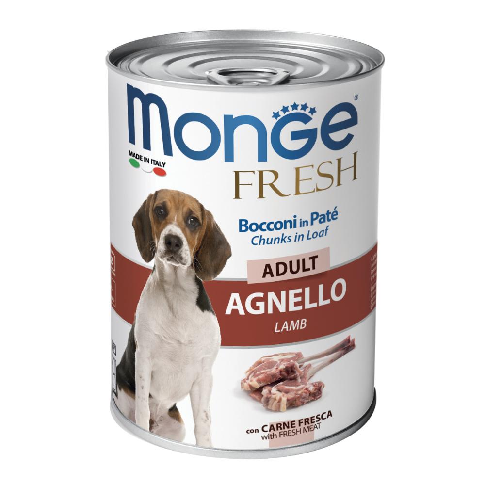Monge Fresh Adult Agnello Bocconi In Paté 400 g Mangime