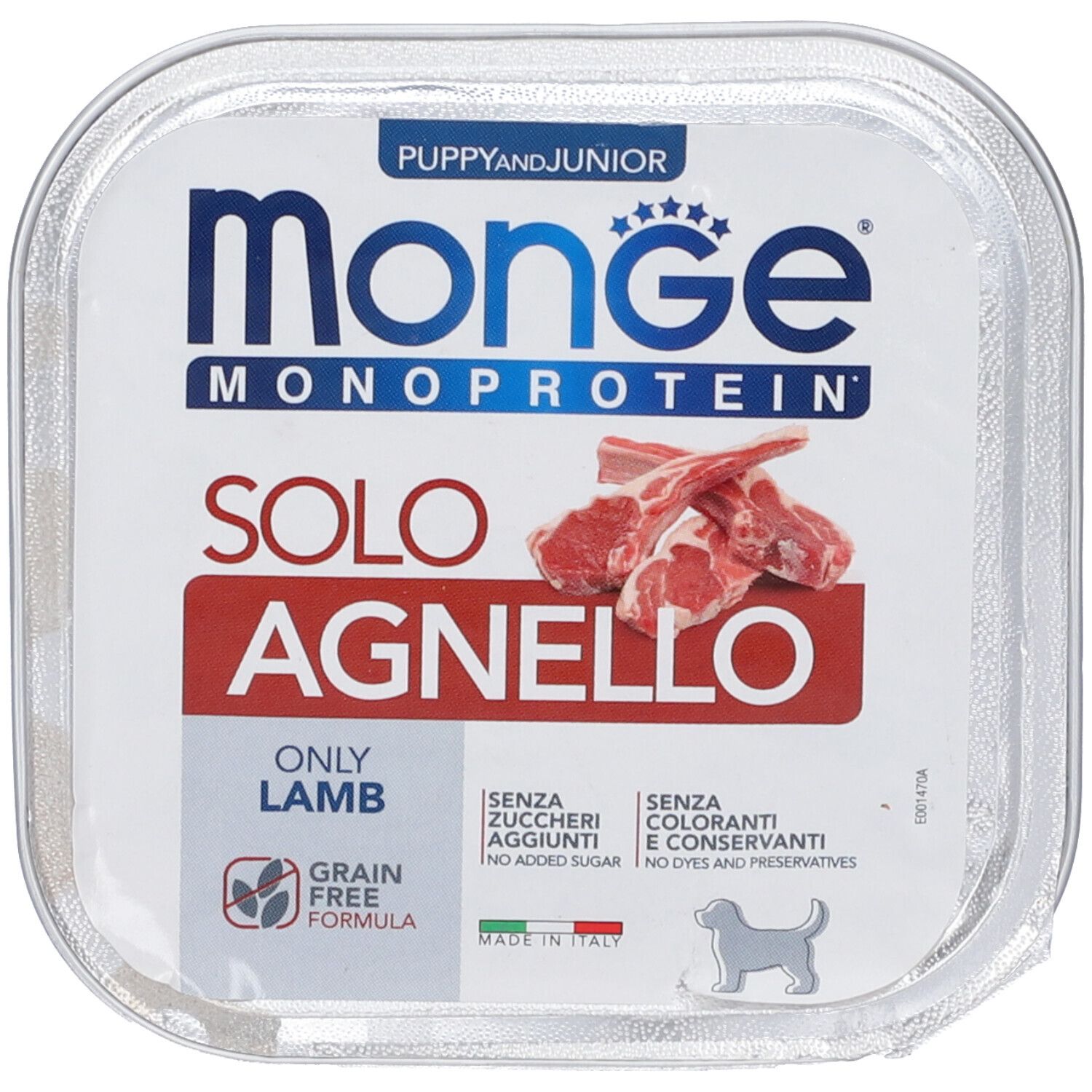Monge Dog Puppy & Junior Monoprotein Solo Agnello 150 g Mangime
