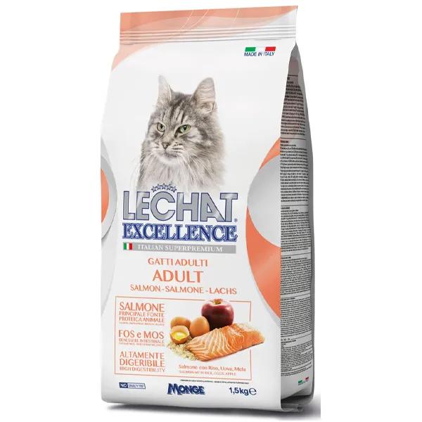 Monge LeChat Excellence Adult Alimento Secco per Gatti Salmone 1,5 kg