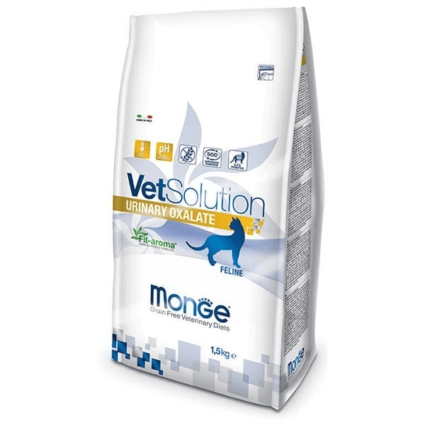 Monge Vetsolution Urinary Oxalate Linea Medica Cibo Secco Gatti Sacco 1,5 Kg